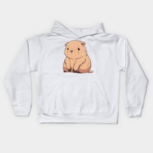 Cute brown wombat Kids Hoodie